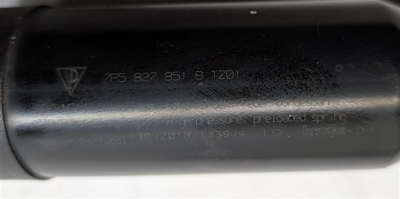 Thumbnail 6: 2011-2013 PORSCHE CAYENNE (958) LEFT & RIGHT TRUNK SHOCK STRUT SET/2 (ELECTRIC)
