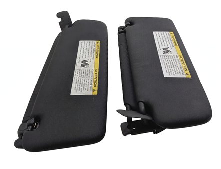 Thumbnail 2: 2011-2014 PORSCHE CAYENNE (958) FRONT LEFT & RIGHT SUNVISOR SHADE SET 2 (Black)