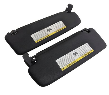Thumbnail 3: 2011-2014 PORSCHE CAYENNE (958) FRONT LEFT & RIGHT SUNVISOR SHADE SET 2 (Black)