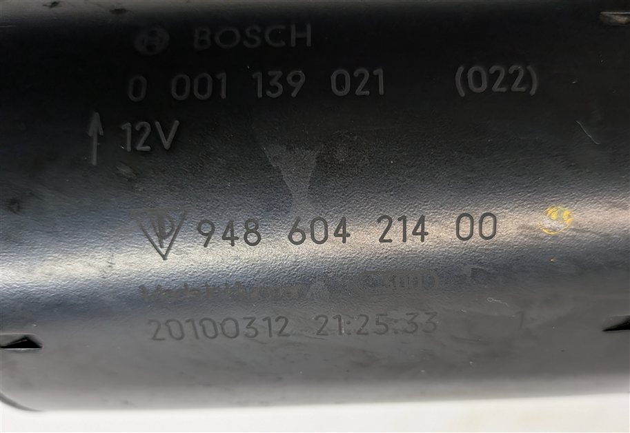 Thumbnail 9: 2011-2018 PORSCHE CAYENNE (958) 4.8L M48 V8 ENGINE - STARTER MOTOR (BOSCH)