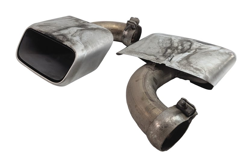 2011-2014 PORSCHE CAYENNE (958) 3.6L ENGINE MUFFLER PIPE EXHAUST TIP SET