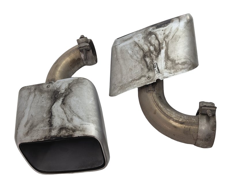 Thumbnail 2: 2011-2014 PORSCHE CAYENNE (958) 3.6L ENGINE MUFFLER PIPE EXHAUST TIP SET