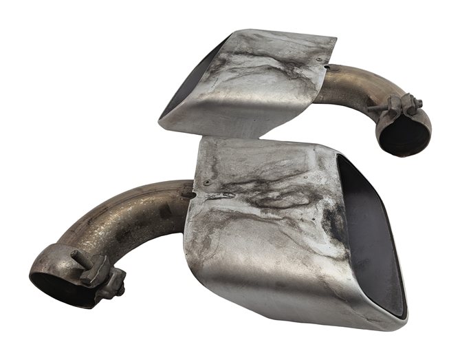 Thumbnail 3: 2011-2014 PORSCHE CAYENNE (958) 3.6L ENGINE MUFFLER PIPE EXHAUST TIP SET