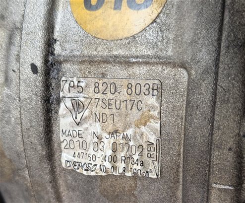 Thumbnail 7: 11-18 PORSCHE CAYENNE (958) 4.8L M48 V8 - A/C AIR CONDITIONING COMPRESSOR PUMP