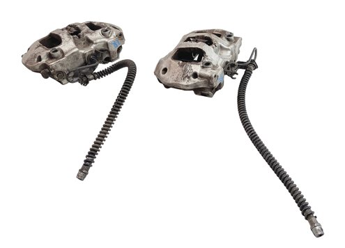 Thumbnail 4: 11-18 PORSCHE CAYENNE (958) REAR LEFT & RIGHT BRAKE CALIPER SET (SILVER BREMBO)