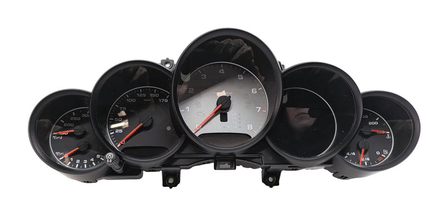 Thumbnail 2: 11-12 CAYENNE 958 4.8L NON-TURBO SPEEDOMETER COMPASS NAVIGATION MPH (147k)