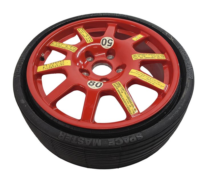 20123-2018 PORSCHE CAYENNE (958) 18x6.5 ALUMINUM ALLOY WHEEL SPARE TIRE (RED)