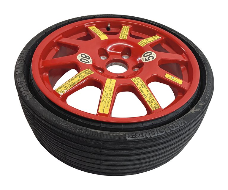 Thumbnail 3: 20123-2018 PORSCHE CAYENNE (958) 18x6.5 ALUMINUM ALLOY WHEEL SPARE TIRE (RED)