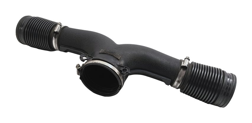 2011 PORSCHE CAYENNE (958) 4.8L (M48.02) NON TURBO ENGINE AIR INTAKE Y PIPE DUCT