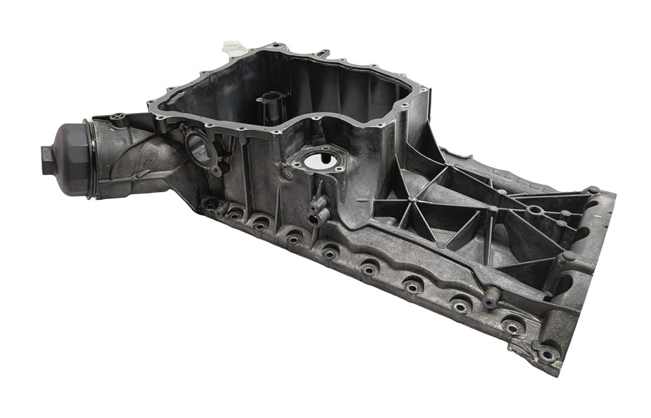 Thumbnail 4: 2011-2013 PORSCHE CAYENNE (958) 4.8L M48 V8 UPPER ENGINE OIL PAN CRADLE