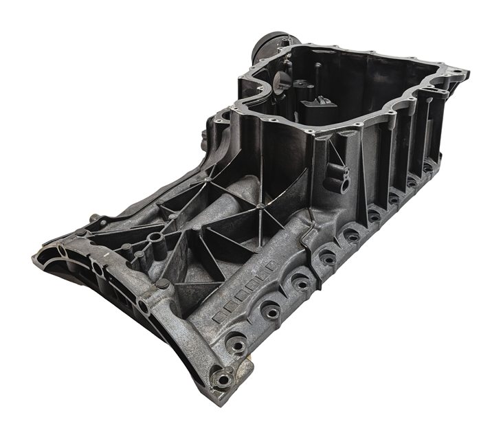 Thumbnail 5: 2011-2013 PORSCHE CAYENNE (958) 4.8L M48 V8 UPPER ENGINE OIL PAN CRADLE