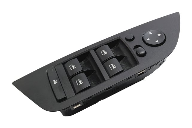 Thumbnail 3: 12-15 BMW X1 E84 FRONT LEFT DRIVER DOOR MASTER WINDOW SWITCH (w/o P-FOLD) BLACK