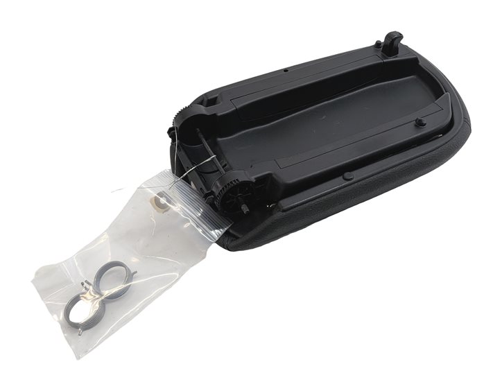 Thumbnail 5: 13-15 BMW X1 (E84) FRONT CENTER CONSOLE STORAGE COMPARTMENT COVER LID(Black)