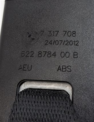 Thumbnail 7: 2013 BMW X1 (E84) REAR LEFT CENTER RIGHT SEAT SEATBELT BUCKLE RECEIVER SET/3