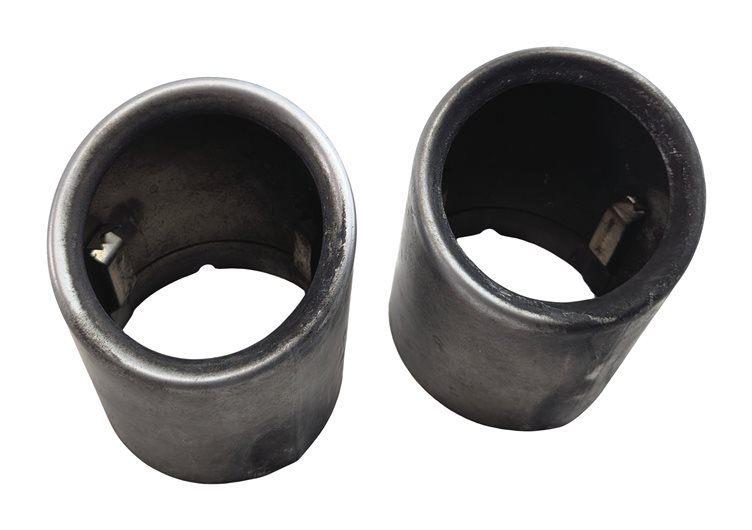 Thumbnail 2: 2013 BMW X1 (E84) REAR MUFFLER EXHAUST PIPE TIP SET/2 (CHROME)