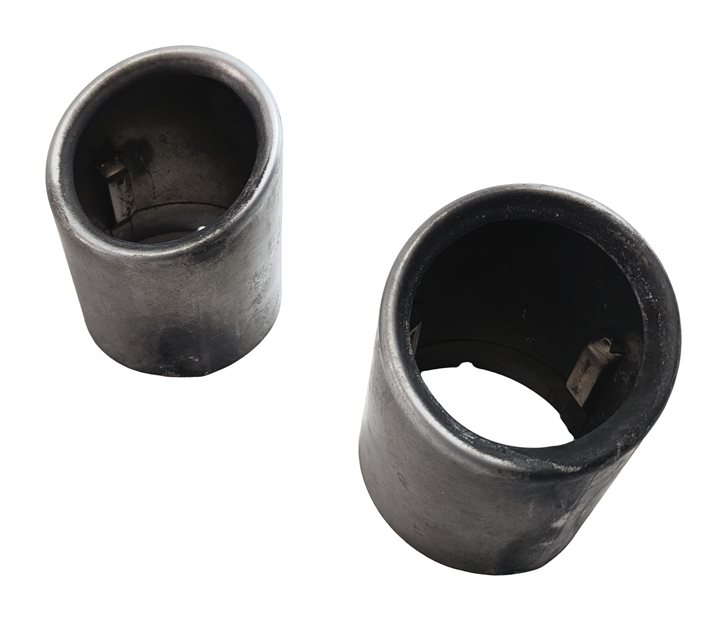Thumbnail 3: 2013 BMW X1 (E84) REAR MUFFLER EXHAUST PIPE TIP SET/2 (CHROME)