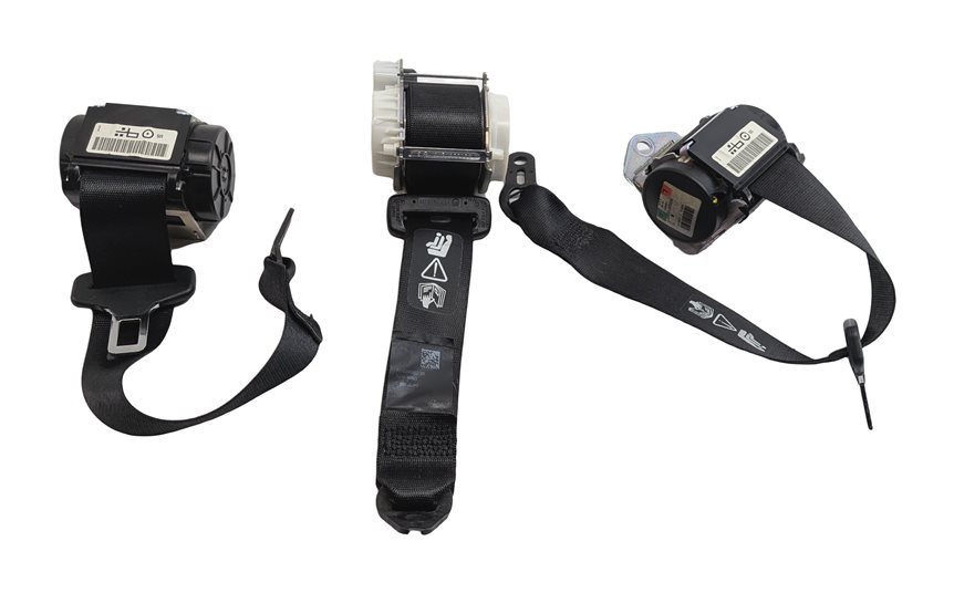 Thumbnail 2: 2013 BMW X1 (E84) REAR LEFT CENTER RIGHT SEAT SEATBELT RETRACTOR SET/2 (Black)