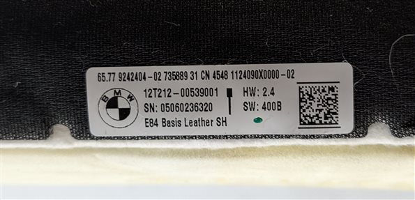 Thumbnail 8: 2013 BMW X1 (E84) FRONT RIGHT PASSENGER LOWER MEMORY HEATED SEAT CUSHION (Black)