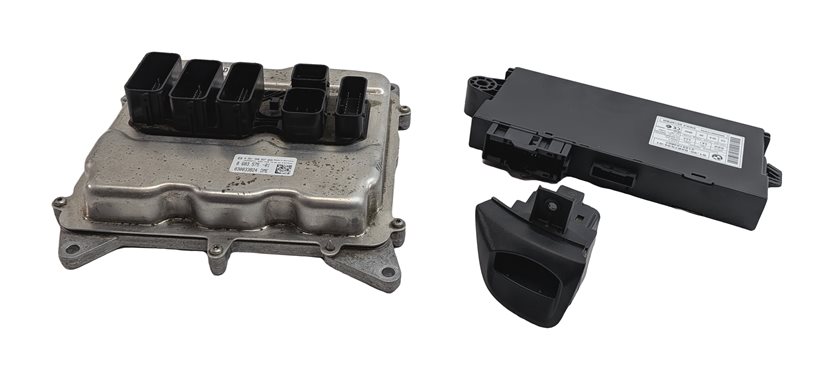 Thumbnail 2: 13-16 BMW X1 Z4 E84 E89 2.0L N20 TURBO ECM DME CAS 3 IMMOBILIZER MODULE KEY SET