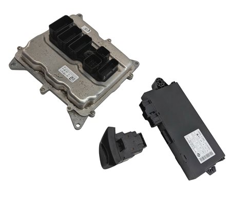 Thumbnail 3: 13-16 BMW X1 Z4 E84 E89 2.0L N20 TURBO ECM DME CAS 3 IMMOBILIZER MODULE KEY SET