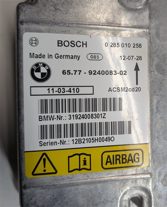 Thumbnail 9: 07-14 BMW 128i 135i X1 X5 X5M X6 X6M (E84 E87 E70 E71) SRS BAG CONTROL MODULE