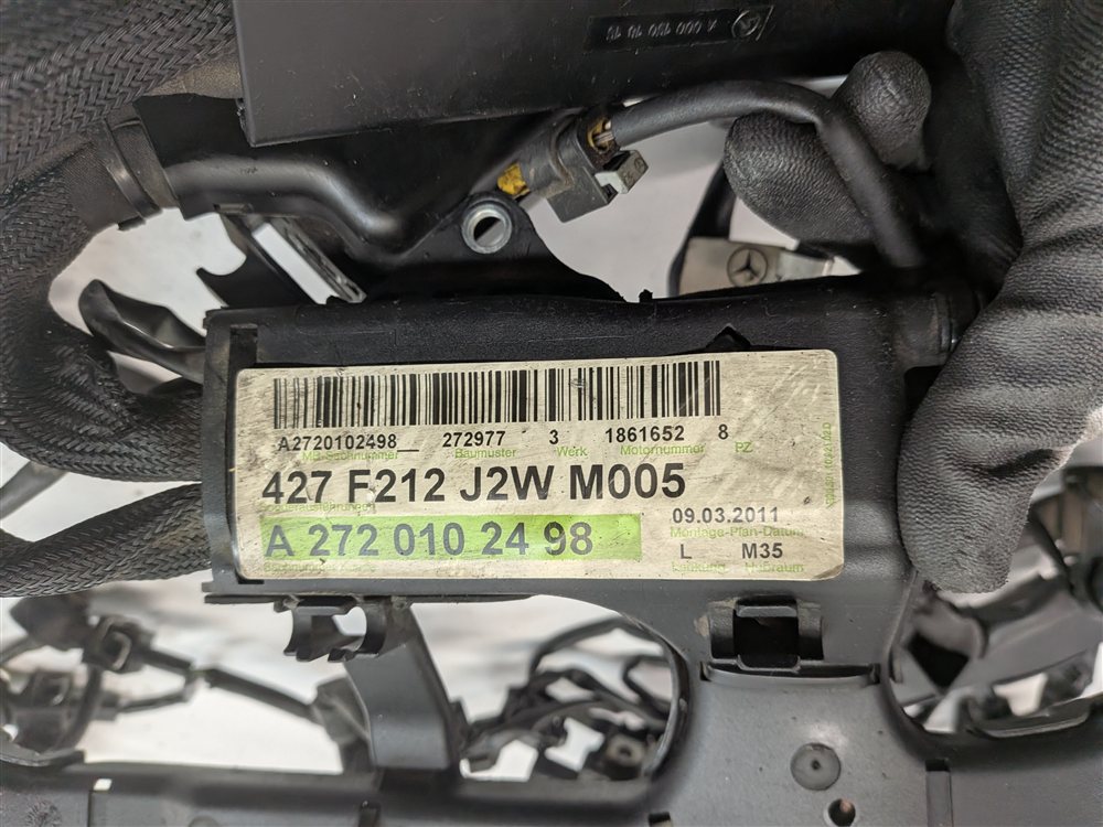 Thumbnail 12: 2011 MERCEDES E350 (W212) 3.5L (272.977) ENGINE MOTOR WIRE WIRING HARNESS LOOM