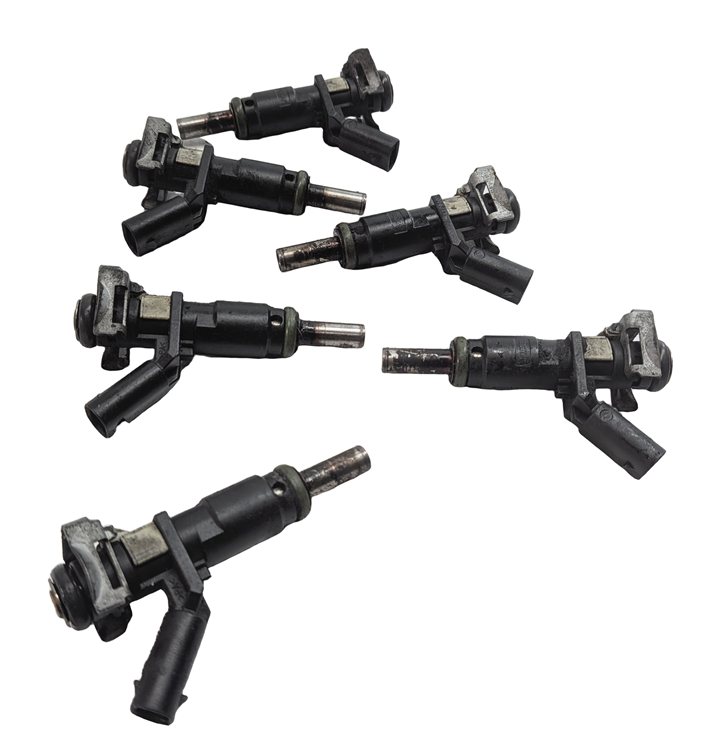 06-12 MERCEDES C E G GL ML S SL (W204 W212 W221 W164 X164) FUEL INJECTOR SET 6
