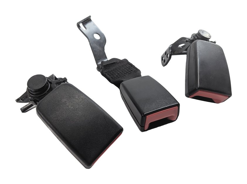 11 MERCEDES E350 W212 REAR LEFT CENTER RIGHT SEAT SEATBELT BUCKLE RECEIVER SET/3