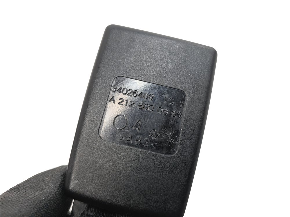 Thumbnail 6: 11 MERCEDES E350 W212 REAR LEFT CENTER RIGHT SEAT SEATBELT BUCKLE RECEIVER SET/3