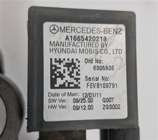 Thumbnail 6: 2011 MERCEDES E350 (W212) 3.5L (272.977) ENGINE NEGATIVE BATTERY TERMINAL CABLE