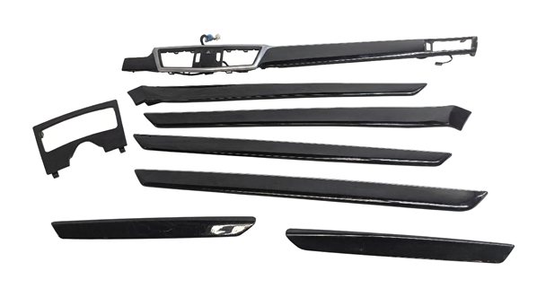 Thumbnail 2: 2011 MERCEDES E350 W212 INTERIOR FRONT DASH CENTER CONSOLE DOOR TRIM SET/8 (ASH)