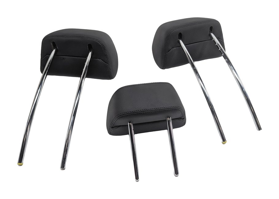 Thumbnail 4: 10-16 MERCEDES E CLASS W212 C207 REAR LEFT CENTER RIGHT HEADREST SET/3 (Black)