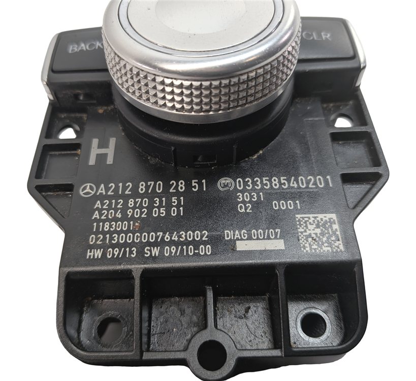 Thumbnail 7: 2011 MERCEDES E350 (W212) FRONT CENTER CONSOLE MEDIA CONTROL KNOB DIAL