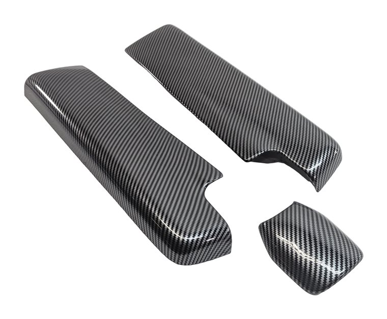 2011 MERCEDES E350 (W212) FRONT CENTER CONSOLE LID COVER TRIM ( CARBON FIBER)