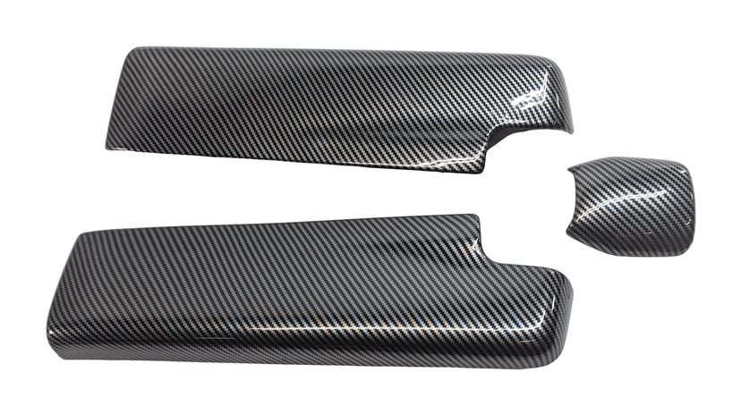 Thumbnail 2: 2011 MERCEDES E350 (W212) FRONT CENTER CONSOLE LID COVER TRIM ( CARBON FIBER)
