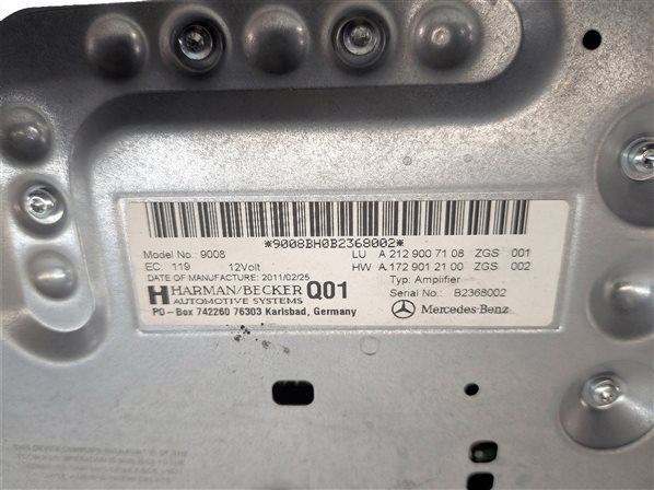 Thumbnail 7: 08-13 MERCEDES C300 C350 C63 E350 E550 E63 GLK3450 CLS550 HARMAN AUDIO AMPLIFIER