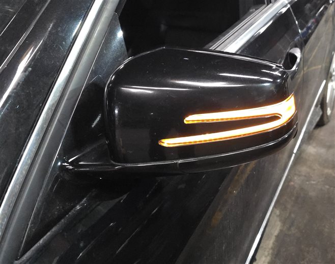 Thumbnail 2: 2010-2013 MERCEDES E-CLASS (W212) LEFT HEATED MEMORY AUTODIM DOOR MIRROR (Black)