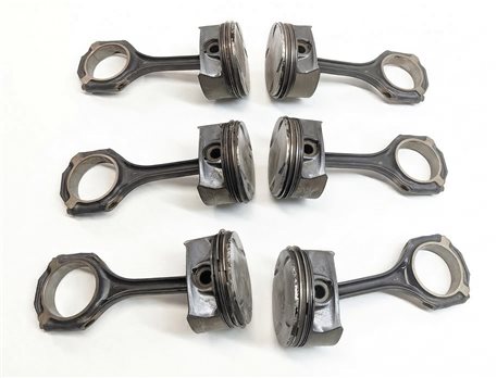 Thumbnail 3: 06-12 MB C E GL ML CLK R CLASS 4.6L M273 ENGINE PISTON & CONNECTING ROD SET/6