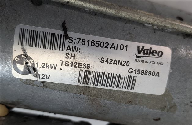 Thumbnail 6: 11-16 BMW 135i 328i 335i X1 X3 X5 X6 Z4 (E84 F25 E70 E71 E89) 3.0L STARTER MOTOR