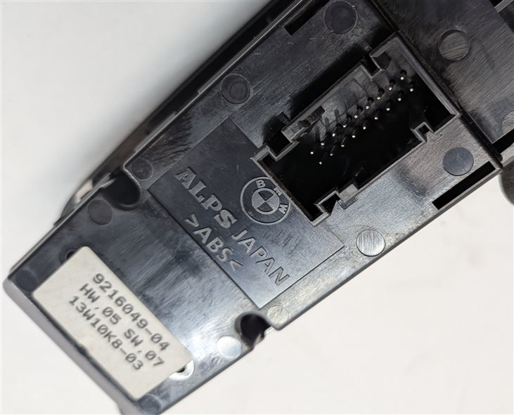 Thumbnail 6: 12-15 BMW X1 (E84) LEFT DRIVER DOOR MASTER WINDOW SWITCH (POWER FOLDING) (BLACK)