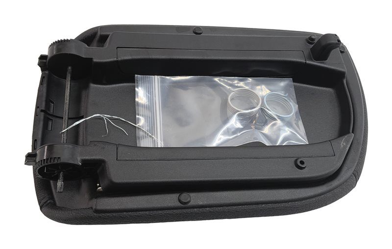Thumbnail 5: 13-15 BMW X1 (E84) FRONT CENTER CONSOLE STORAGE COMPARTMENT COVER LID(Black)