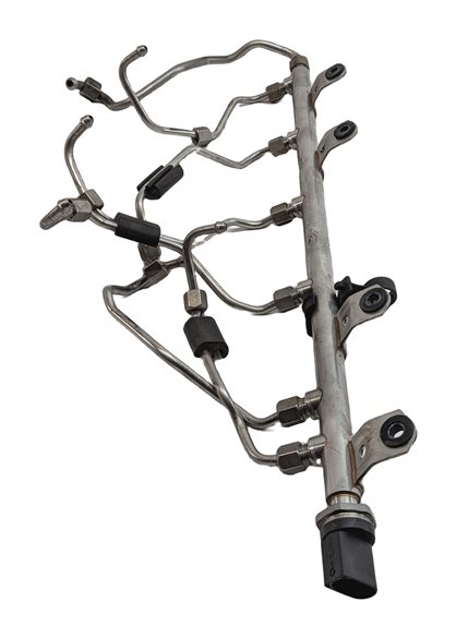 Thumbnail 5: 2014 BMW X1 (E84) 3.0L (N55) ENGINE HIGH PRESSURE FUEL INJECTOR RAIL w/ LINES