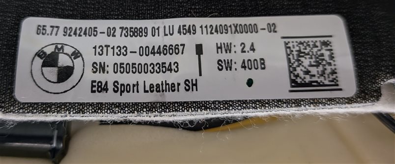 Thumbnail 8: 2014 BMW X1 (E84) FRONT LEFT SPORT MEMORY LOWER HEATED SEAT CUSHION (Black)