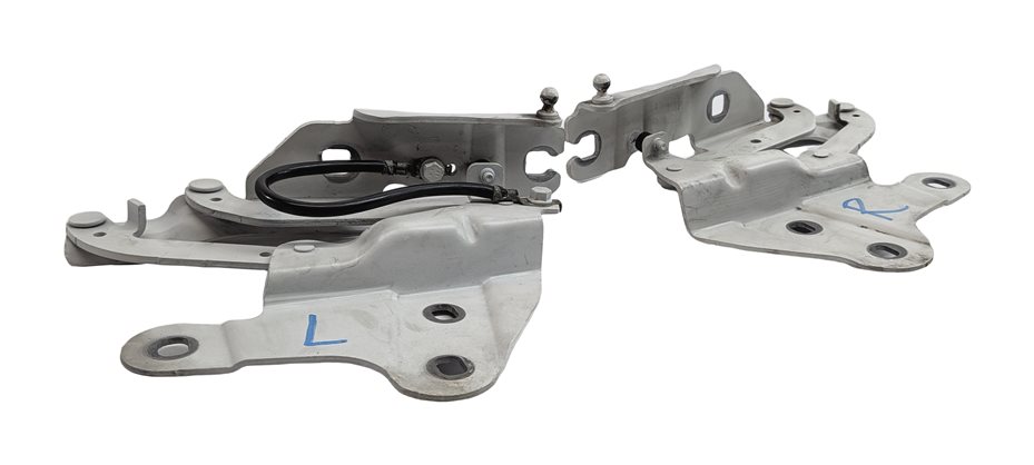 Thumbnail 2: 2013-2015 BMW X1 (E84) FRONT LEFT & RIGHT HOOD HINGE SET 2 (White)