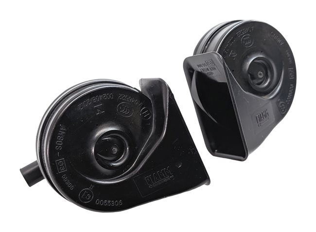 06-15 BMW 325i 328i 330i 335i M3 X1 E90 HIGH & LOW TONE NOTE SAFETY HORN SET/2