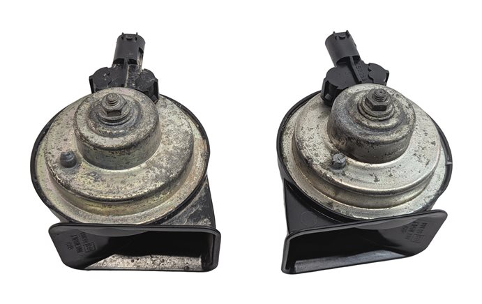 Thumbnail 5: 06-15 BMW 325i 328i 330i 335i M3 X1 E90 HIGH & LOW TONE NOTE SAFETY HORN SET/2