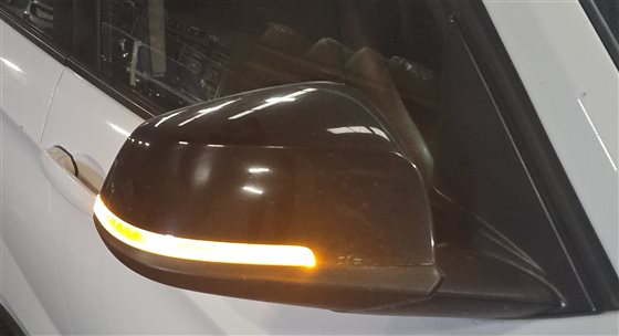 Thumbnail 2: 13-15 BMW X1 (E84) RIGHT P-FOLD AUTODIM HEATED MEMORY DOOR MIRROR (White)
