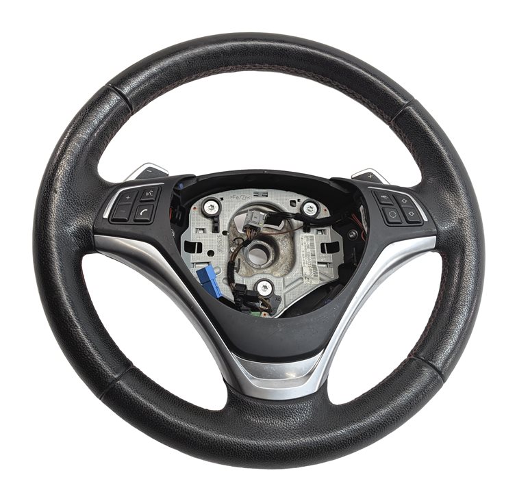 Thumbnail 2: 2013-2015 BMW X1 (E84) SPORT HEATED STEERING WHEEL w/ SHIFT PADDLES  (Black)
