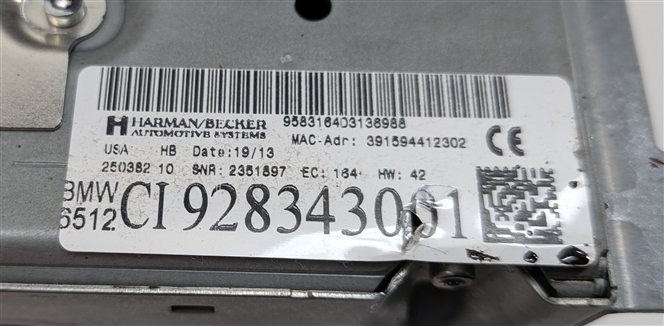 Thumbnail 7: 10-15 BMW 135i 328i 335i M3 X1 (E84 E90) GPS NAVIGATION CD DVD STEREO RECEIVER