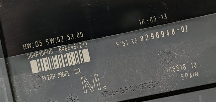 Thumbnail 7: 12-15 BMW 335 X1 (E84 E90 E92 E93) PRIMARY BODY CONTROL MODULE COMPUTER (BCM)